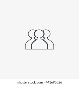 abstract circle of people icon