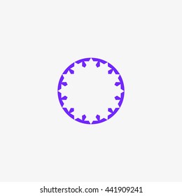 abstract circle of people icon
