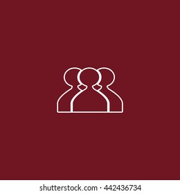 abstract circle of people icon