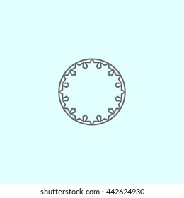 abstract circle of people icon
