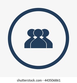 abstract circle of people icon