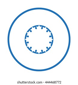 abstract circle of people icon