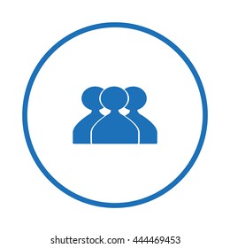 abstract circle of people icon