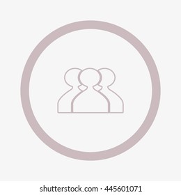 abstract circle of people icon