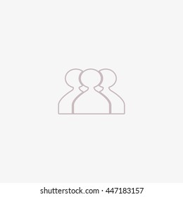 abstract circle of people icon
