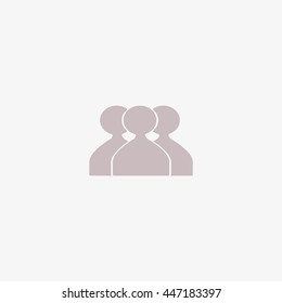 abstract circle of people icon