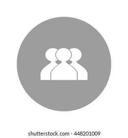 abstract circle of people icon