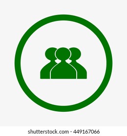 abstract circle of people icon