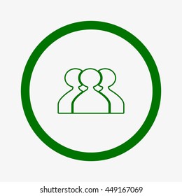 abstract circle of people icon