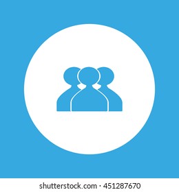 abstract circle of people icon