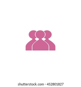 abstract circle of people icon
