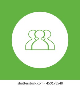abstract circle of people icon