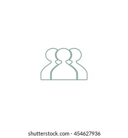 abstract circle of people icon