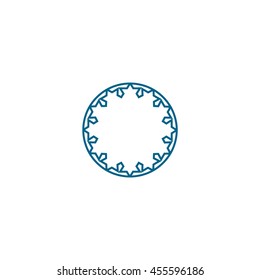 abstract circle of people icon