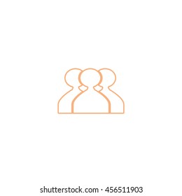 abstract circle of people icon