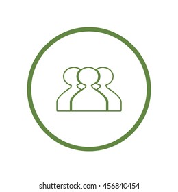 abstract circle of people icon