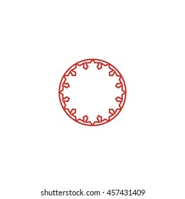 abstract circle of people icon