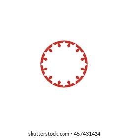 abstract circle of people icon