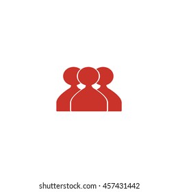 abstract circle of people icon