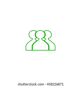 abstract circle of people icon