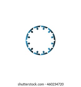 abstract circle of people icon