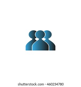 abstract circle of people icon