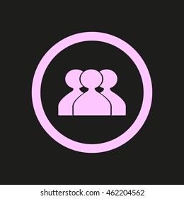 abstract circle of people icon