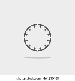 abstract circle of people icon