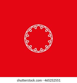 abstract circle of people icon