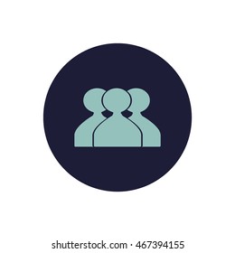 abstract circle of people icon