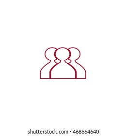 abstract circle of people icon