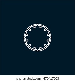 abstract circle of people icon