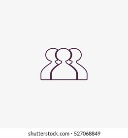 abstract circle of people icon