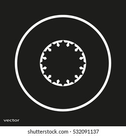 abstract circle of people icon