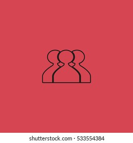 abstract circle of people icon
