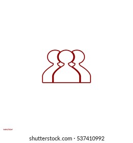 abstract circle of people icon