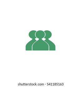 abstract circle of people icon