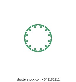 abstract circle of people icon