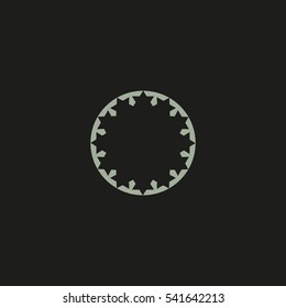 abstract circle of people icon
