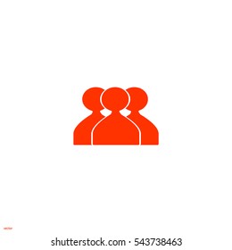 abstract circle of people icon
