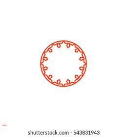 abstract circle of people icon