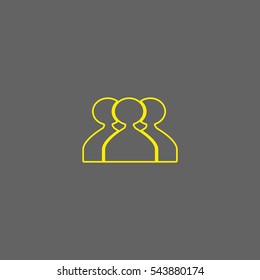 abstract circle of people icon