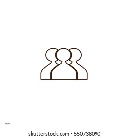abstract circle of people icon