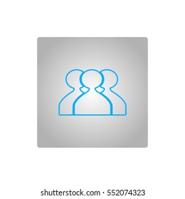 abstract circle of people icon