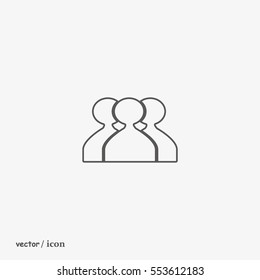 abstract circle of people icon