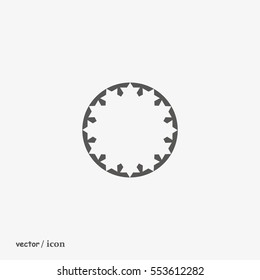 abstract circle of people icon