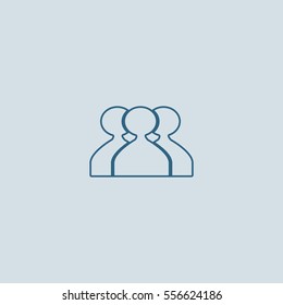abstract circle of people icon
