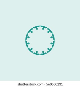 abstract circle of people icon
