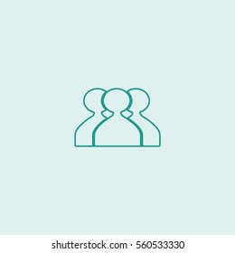 abstract circle of people icon