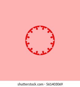 abstract circle of people icon